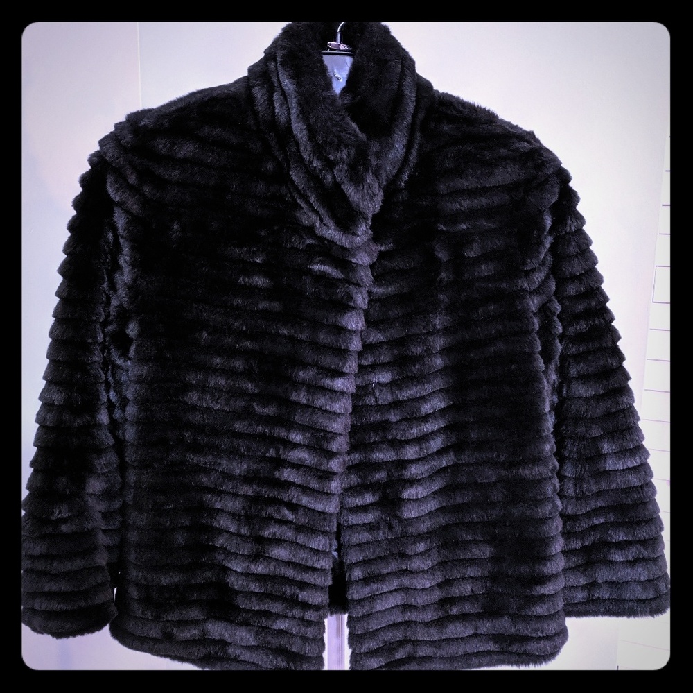 Faux fur coat